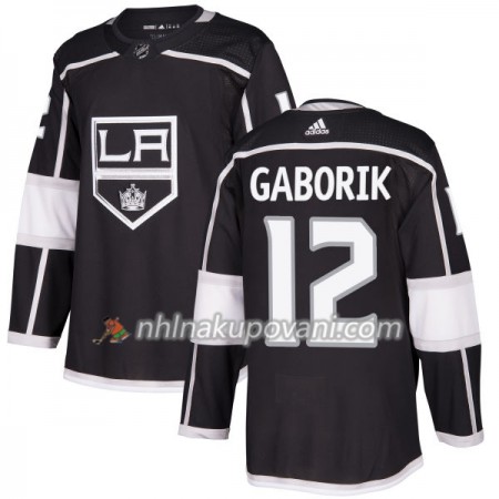 Los Angeles Kings Dresy Marian Gaborik 12 Adidas 2017-2018 Černá Authentic - Pánské